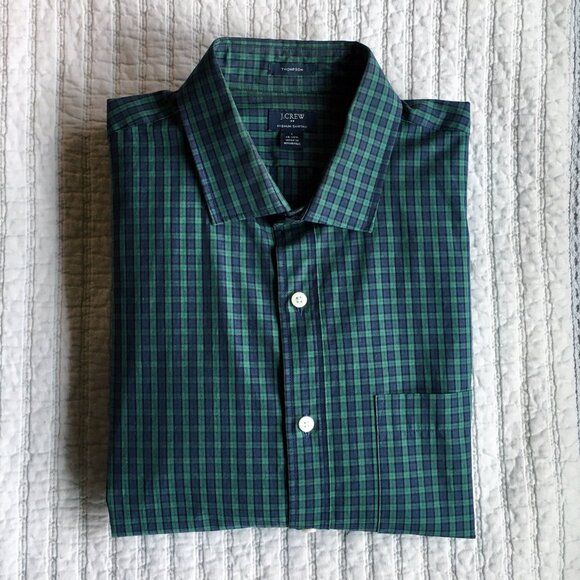 J. Crew Plaid Button Plaid Down Shirt - LG - Picture 5 of 6